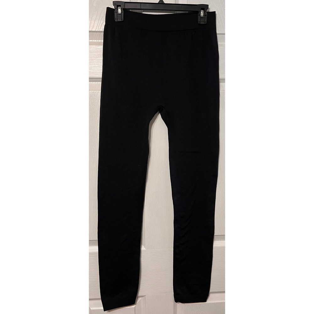 Gold Medal Women Black Fleece Lined Leggings Plus Size 1XL/2XL New 362L-SLQ